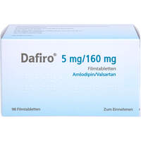 DAFIRO 5 mg/160 mg Filmtabletten, 98 st, Orifarm GmbH