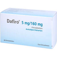 DAFIRO 5 mg/160 mg Filmtabletten, 98 st, Orifarm GmbH
