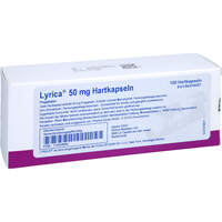 Lyrica 50 mg Hartkapseln, 100 st, Pharma Gerke Arzneimittelvertriebs GmbH