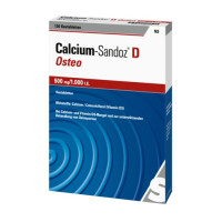 Calcium-Sandoz D Osteo 500mg/1.000 IE Kautablette, 120 Stk., HEXAL AG