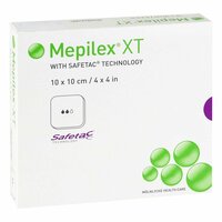 MEPILEX XT 10x10 cm Schaumverband, 5 st, Tora Pharma GmbH