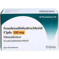 Fexofenadinhydrochlorid Cipla 120mg Filmtabletten, 50 Stk., Cipla Europe Nv