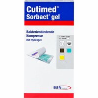 CUTIMED Sorbact Gel Kompressen 7.5x15cm, 12 Stk., Tora Pharma GmbH