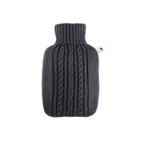 Wärmflasche Klassik 1.8 L Strick anthrazit, 1 st, Hugo Frosch GmbH