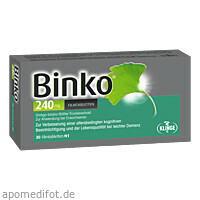 Binko 240 mg Filmtabletten, 30 Stk., Klinge Pharma GmbH