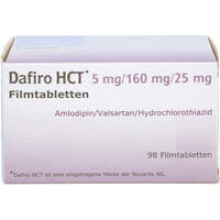 Dafiro HCT 5 mg/160 mg/25 mg Filmtabletten, 98 st, Docpharm GmbH