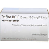 Dafiro HCT 10 mg/160 mg/25 mg Filmtabletten, 98 st, Docpharm GmbH