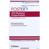 Foster 100/6ug 120 Hub Dosieraerosol, 2 st, Emra-Med Arzneimittel GmbH