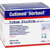 CUTIMED Sorbact Kompressen 7x9 cm, 40 st, Aca Müller/Adag Pharma AG