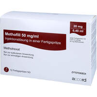 Methofill 20 mg (50 mg/ml) Inj.-Lsg.i.e.Fertigspr., 12 Stk., Accord Healthcare GmbH