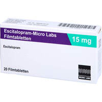 Escitalopram-Micro Labs 15 mg Filmtabletten, 20 Stk., Micro Labs GmbH