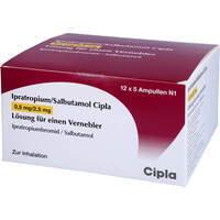 Ipratropium/Salbutamol Cipla 0.5 mg/2.5 mg Lösung, 60 st, Cipla Europe Nv