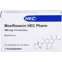 Moxifloxacin HEC Pharm 400 mg Filmtabletten, 7 st, Hec Pharm GmbH