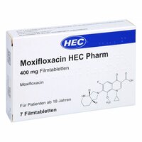 Moxifloxacin HEC Pharm 400 mg Filmtabletten, 7 st, Hec Pharm GmbH