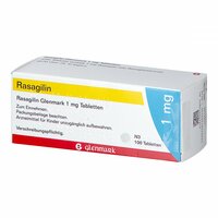 Rasagilin Glenmark 1mg Tabletten, 100 st, Glenmark Arzneimittel GmbH