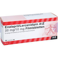 Enalapril/Lercanidipin AbZ 20 mg/10 mg Filmtab, 50 Stk., Abz Pharma GmbH Enalapril/Lercanidipin AbZ 20 mg/10 mg Filmtab, 50 Stk., Abz Pharma GmbH
