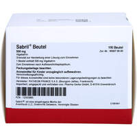 SABRIL Beutel Granulat, 100 st, Pharma Gerke Arzneimittelvertriebs GmbH