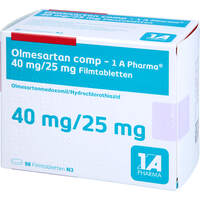 Olmesartan comp - 1 A Pharma 40mg/25mg FTA, 98 st, 1 A Pharma GmbH