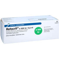 RETACRIT 6.000 I.E./0.6ml Inj.-Lsg.i.e.FER B, 6 st, Docpharm GmbH