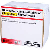 Olmesartan comp. ratiopharm 20/12.5mg Filmtabl, 98 st, ratiopharm GmbH