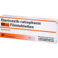 Etoricoxib-ratiopharm 60 mg Filmtabletten, 20 st, ratiopharm GmbH