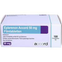 Eplerenon Accord 50 mg Filmtabletten, 100 st, Accord Healthcare GmbH Eplerenon Accord 50 mg Filmtabletten, 100 st, Accord Healthcare GmbH