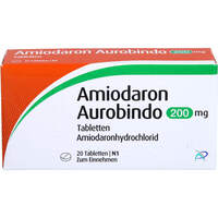 Amiodaron Aurobindo 200 mg Tabletten, 20 st, PUREN Pharma GmbH & Co. KG