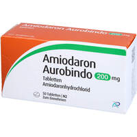 Amiodaron Aurobindo 200 mg Tabletten, 50 Stk., PUREN Pharma GmbH & Co. KG