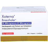 Xoterna Breezhaler 85 ug/43 ug Hartk.m.Plv.z.Inh., 90 st, kohlpharma GmbH