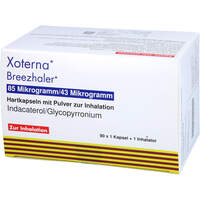 Xoterna Breezhaler 85 ug/43 ug Hartk.m.Plv.z.Inh., 90 st, kohlpharma GmbH