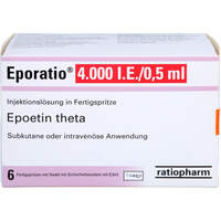 EPORATIO 4.000 I.E./0.5ml Inj.Lsg.i.Fertigspr. SD, 6x0.5 ml, ratiopharm GmbH