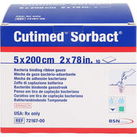 CUTIMED Sorbact Tamponaden 5x200 cm, 10 Stk., Tora Pharma GmbH