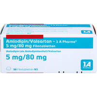 Amlodipin/Valsartan - 1 A Pharma 5 mg/80 mg FTA, 98 st, 1 A Pharma GmbH