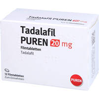 Tadalafil PUREN 20 mg Filmtabletten, 12 st, PUREN Pharma GmbH & Co. KG