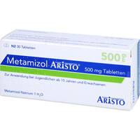 Metamizol Aristo 500mg Tabletten, 30 Stk., Aristo Pharma GmbH
