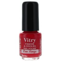 VITRY MINI NAGELLACK MON ROUGE, 4 ml, Vitry Freres Sa