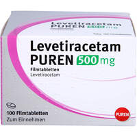 Levetiracetam PUREN 500 mg Filmtabletten, 100 Stk., PUREN Pharma GmbH & Co. KG