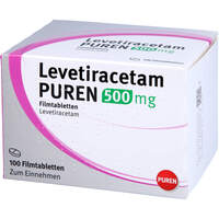 Levetiracetam PUREN 500 mg Filmtabletten, 100 Stk., PUREN Pharma GmbH & Co. KG