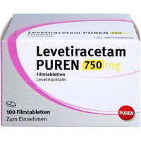 Levetiracetam PUREN 750 mg Filmtabletten, 100 Stk., PUREN Pharma GmbH & Co. KG