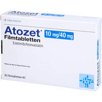 Atozet 10mg/40mg Filmtabletten, 30 Stk., Emra-Med Arzneimittel GmbH