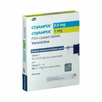 Champix 0.5mg/1mg 4 Wochen Starterpack.Filmtabl., 53 st, Emra-Med Arzneimittel GmbH
