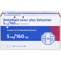 Amlodipin HEXAL plus Valsartan 5 mg/160 mg, 56 Stk., HEXAL AG