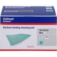CUTIMED Sorbact Saugkompressen 10x10 cm, 40 Stk., Tora Pharma GmbH