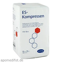 ES-KOMPRESSEN unsteril 10x10 cm 12fach, 100 Stück, B2b Medical GmbH