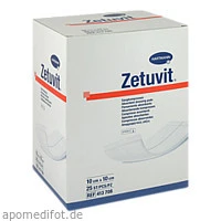 ZETUVIT Saugkompresse steril 10x10 cm, 25 Stück, B2b Medical GmbH