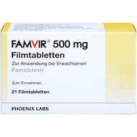 FAMVIR 500 mg Filmtabletten, 21 st, Orifarm GmbH