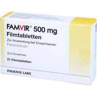 FAMVIR 500 mg Filmtabletten, 21 st, Orifarm GmbH