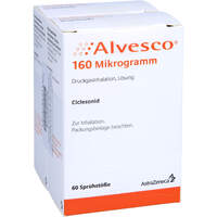 ALVESCO 160 ug 2x60 Hub Dosieraerosol B, 2 st, Docpharm GmbH