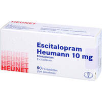 Escitalopram Heumann 10 mg Filmtabletten HEUNET, 50 st, Heunet Pharma GmbH