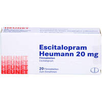 Escitalopram Heumann 20 mg Filmtabletten HEUNET, 20 Stk., Heunet Pharma GmbH
